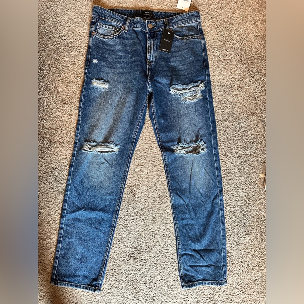 High Rise straight leg jeans